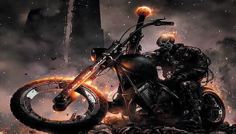 wallpaper ghost rider. PSP Ghost Rider Wallpaper